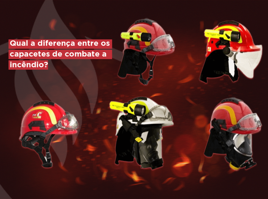 Qual a diferença entre os capacetes de combate a incêndio